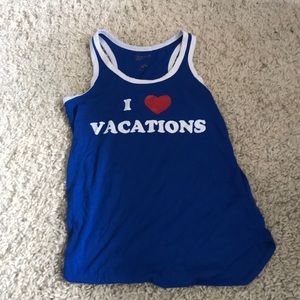 Vacations tank top